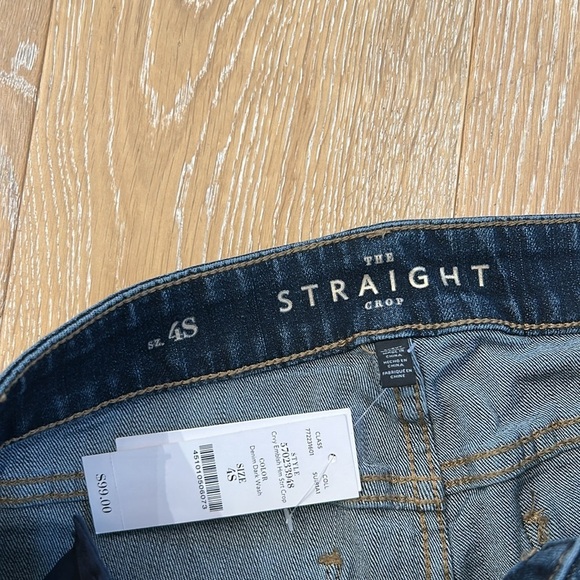 NWT White House Black Market Curvy Straight Crop Jean With Embellished Hem - Picture 10 of 15